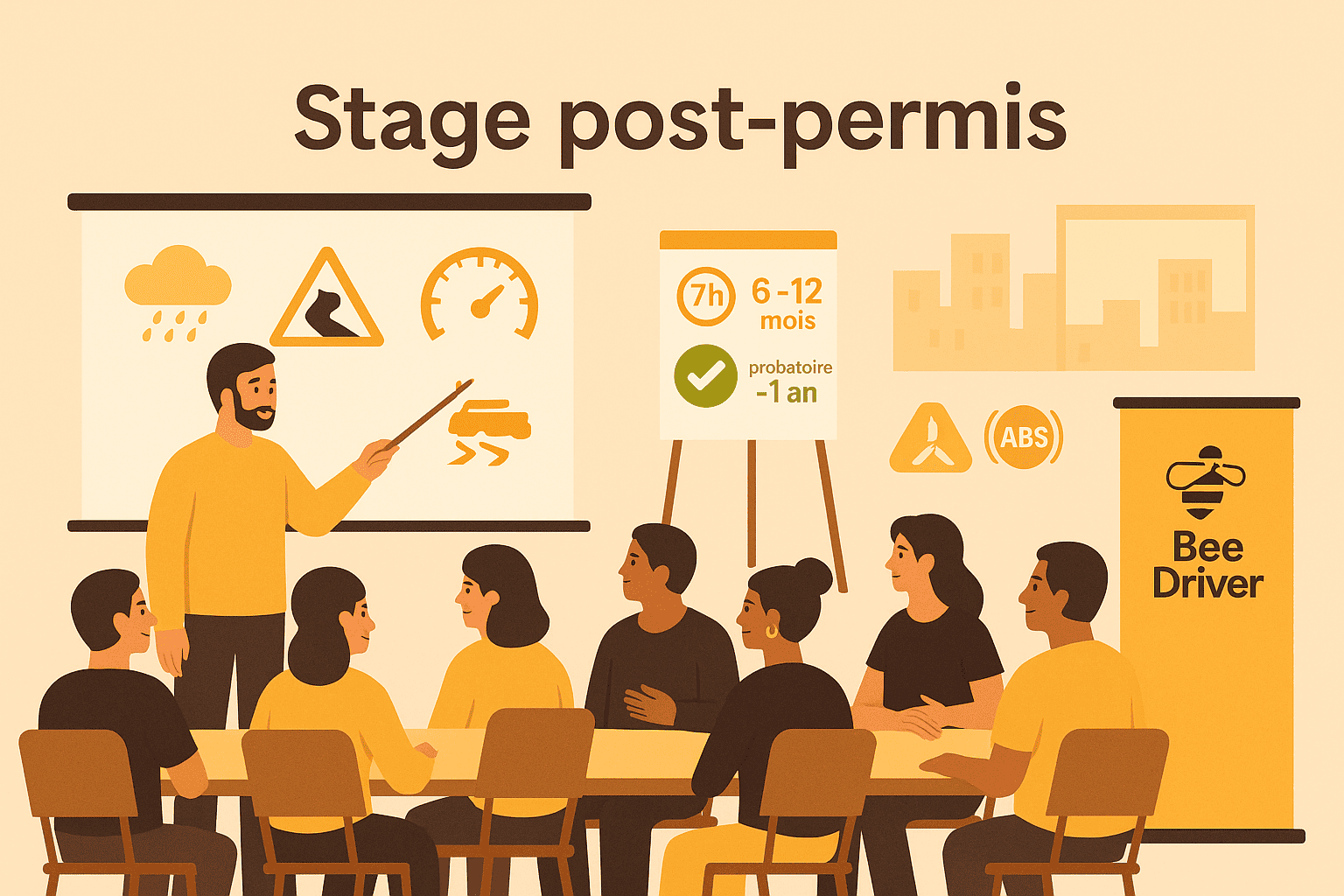 Stage post-permis (jeunes conducteurs) : gagnez jusqu'à 1 an